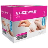 Aero Healthcare AEROSWAB Sterile White Gauze Swab 7.5 x 7.5cm (Packs of 5) Box/25